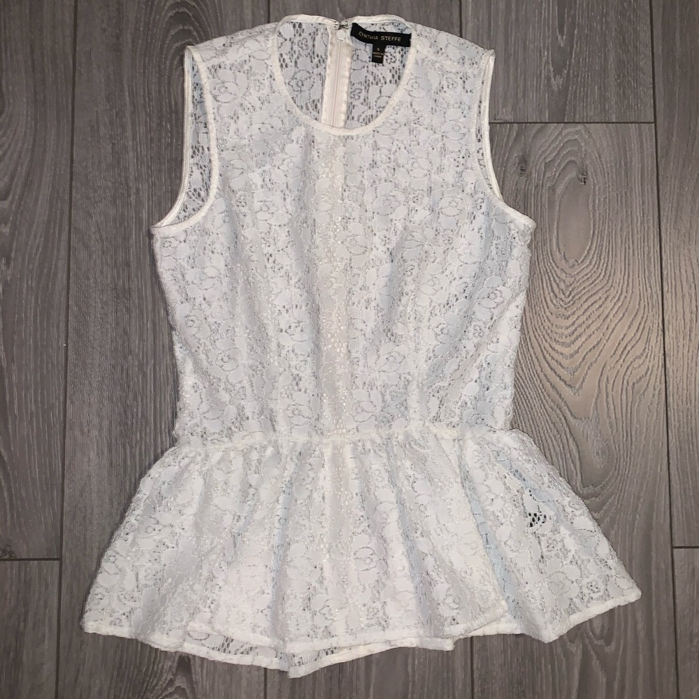 Cynthia Steffe Floral Lace Top - Picture 3 of 6